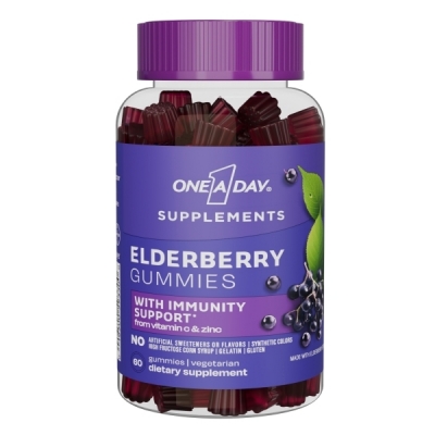 One A Day Elderberry Gummies - White Background